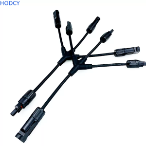 Ip67 waterproof wire 3 To 1 Y branch solar PV cable connector For Solar System