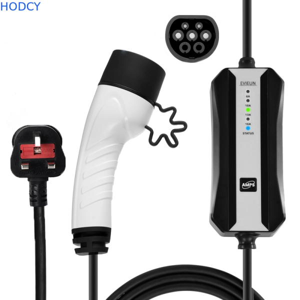 Portable Electric Car Charger 16A/32A Type 2 (IEC 62196-2) Fast Portable Charger for Home